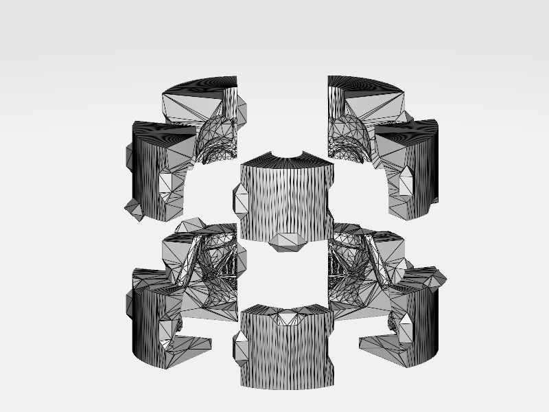 Vader mold output generated by OpenSCAD