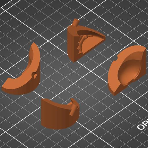 Darth Vader helmet mold from Blender